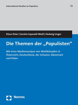 cover image of Die Themen der "Populisten"
